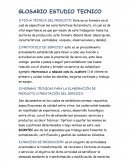 GLOSARIO ESTUDIO TECNICO