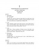 TRANSCRIPCION DE LOS EJERCICIOS DE LECTURA Y ESCRITURA