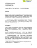 Dédalo: el espejo como vehículo para el proceso hermenéutico