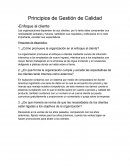Principios de Gestión de Calidad
