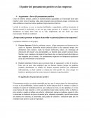 Poder del pensamiento positivo en las empresas