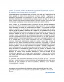 Cómo se asumió la idea de libertad e igualdad después del proceso de Independencia en la Nueva Granada?