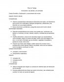 Plan de Trabajo Conociendo las plantas y los animales