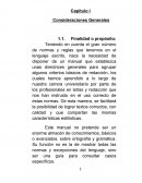 Capítulo I Consideraciones Generales