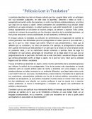 Película Lost in Traslation