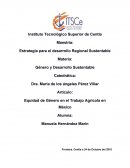 EQUIDAD DE GÉNERO EN EL TRABAJO AGRÍCOLA EN MÉXICO