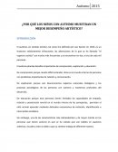 ¿Por qué los niños con autismo muestran un mejor desempeño artístico?