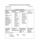 PLANEACIÓN DIDÁCTICA DE SITUACIONES DE APRENDIZAJE JARDIN DE NIÑOS