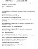 PREGUNTAS DE RAZONAMIENTO.