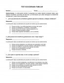 TEST SOCIOGRAMA FAMILIAR