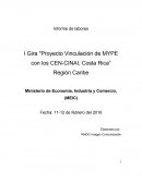 Informe Gira MEIC Región Caribe