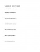 Leyes de Henderson.