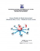 Ensayo Modelos de Diseño Instruccional (Modelo de Dick y Carey – Modelo de García Aretio)