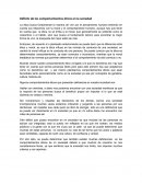 Déficits de los comportamientos éticos en la sociedad