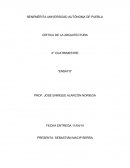 CRÍTICA DE LA ARQUITECTURA