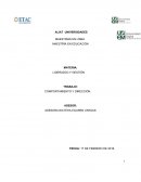 LIDERAZGO Y GESTIÓN . COMPORTAMIENTO Y DIRECCIÓN