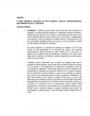 TESIS TRIBUNAL NACIONAL DE ÉTICA MÉDICA, GACETA JURISPRUDENCIAL