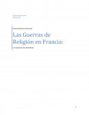 Las Guerras de Religión en Francia.