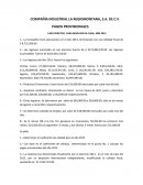 COMPAÑÍA INDUSTRIAL LA REGIOMONTANA P.PROV. 2015.