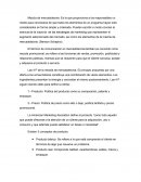 Las 4 P de la mezcla de mercadotecnia