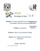 Modulo: El Campo Aplicado de los Procesos en Necesidades Educativas Especiales