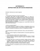 Actividad Estructura de un plan de negocios