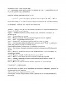 LEY PARA EL ESTABLECIMIENTO DE UNA VISION DE PAIS Y LA ADOPCION DE UN PLAN DE NACION PARA HONDURAS.