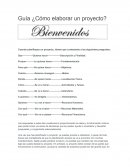 Guía ¿Cómo elaborar un proyecto?