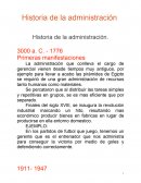 Historia de la administracion.