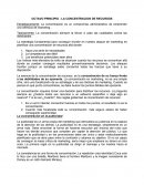 OCTAVO PRINCIPIO - LA CONCENTRACION DE RECURSOS