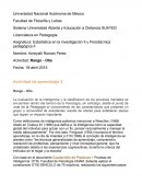 Estadística en la investigación II y Psicotécnica pedagógica II.