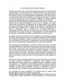 EL AGUA; MERCANCIA O BIEN PÚBLICO