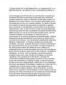 TECNOLOGÍAS DE LA INFORMACIÓN Y LA COMUNICACIO Y LA BRECHA DIGITAL: SU IMPACTO EN LA SOCIEDAD DE MEXICO