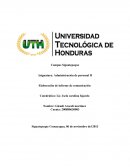 Elaboración de informe de comunicación