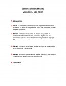 ESTRUCTURA DE ENSAYO VALOR DEL MES AMOR