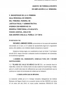 Ampliacion de demanda.