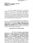 CONTESTACION AGRARIA.