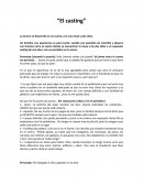 El casting propuesta final