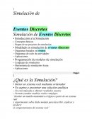 Simulación de Eventos Discretos.