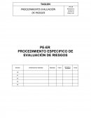 PROCEDIMIENTO ESPECIFICO DE EVALUACIÓN DE RIESGOS