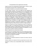 El descubrimiento de las organizaciones informales.