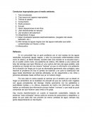 Conductas inapropiadas para el medio ambiente