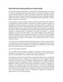 Desarrollo de las ideas políticas en la edad media. Las controversias políticas medievales