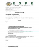 TEMA: Tipos y clasificación de Coordenadas.