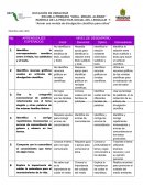 Rubrica de la practica social del lenguaje Revista Cientifica tercer grado