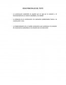 Ideas principales del texto