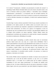 Comunicación e identidad: una aproximación al estudio del consumo. Página 1