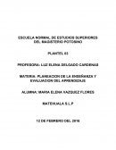 PLANEACION DE LA ENSEÑANZA Y EVALUACION DEL APRENDIZAJE MATEHUALA S.L.P