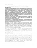 Antecedentes de la administración como área de estudio