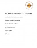 El hombre en busca del sentido. Introducción a los estudios universitarios